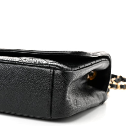 Chanel Caviar Quilted Medium CC Filigree Flap Black 9 of 10