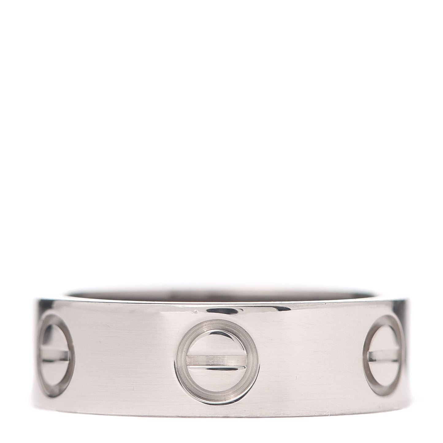 18K White Gold 5.5mm LOVE Ring 49 4.75