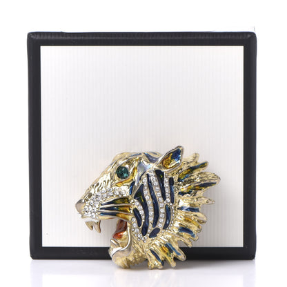 Gucci Metal Crystal Rajah Brooch Gold 5 of 5