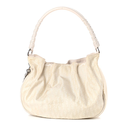 Christian Dior Nylon Monogram Lovely Hobo White 1 of 9