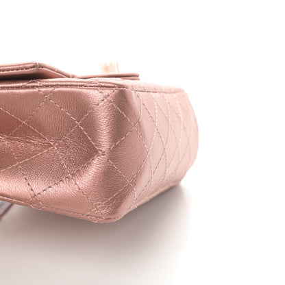 Chanel Metallic Grained Calfskin Quilted 2.55 Reissue Mini Flap Copper Pink 11 of 12