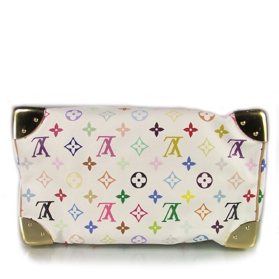 Louis Vuitton Monogram Multicolor Speedy 30 White 5 of 9