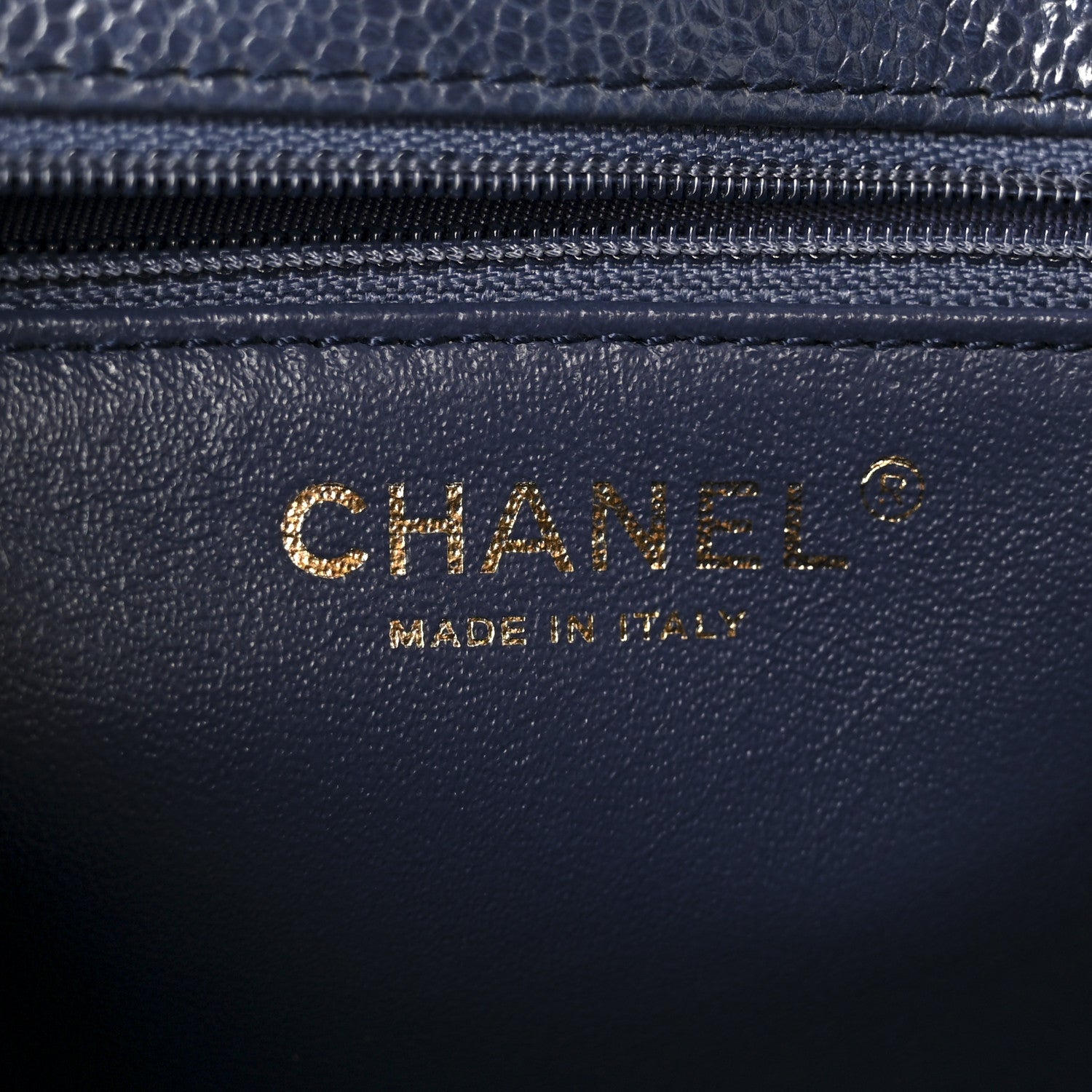 Chanel Crumpled Grained Calfskin Quilted Mini Two Tone Flap Blue 6 of 12