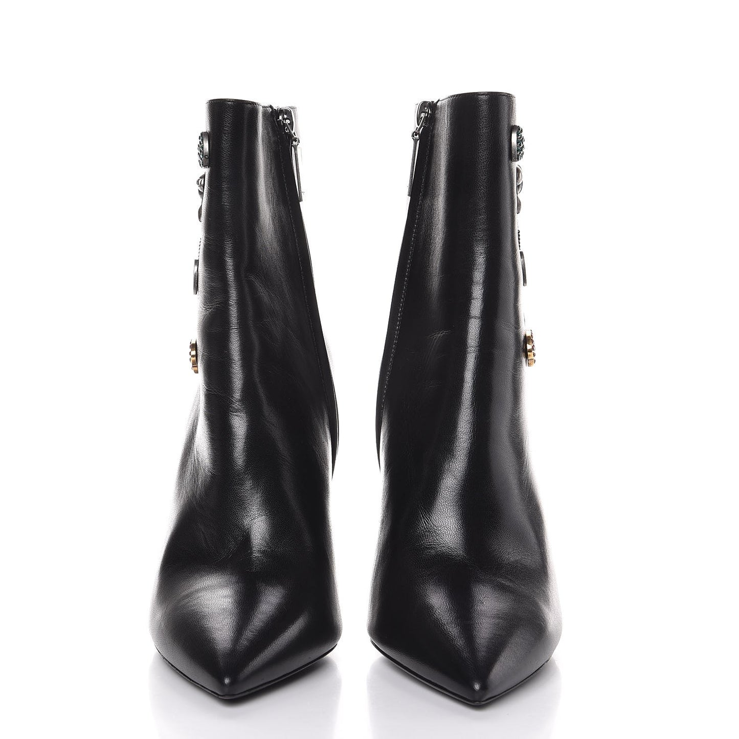 Calfskin Niki Charm Boots 39 Black