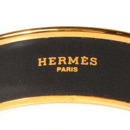 Hermes Enamel Printed Capitales Wide Bracelet 65 4 of 6