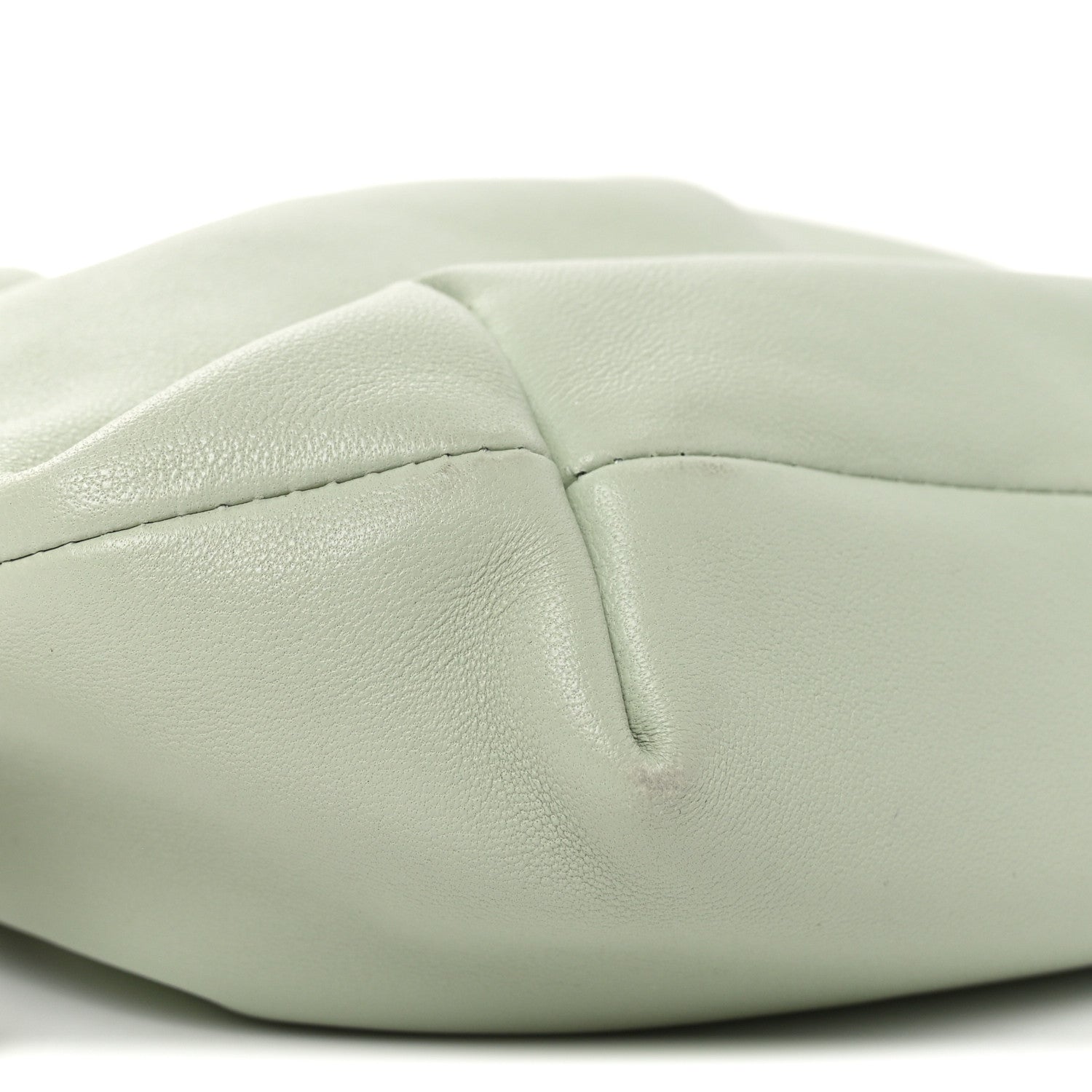 Loewe Mellow Nappa Donut Chain Mini Flamenco Knot Clutch Spring Jade 9 of 10