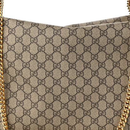 Gucci GG Supreme Monogram Large Linea A Hobo Light Brown 8 of 11
