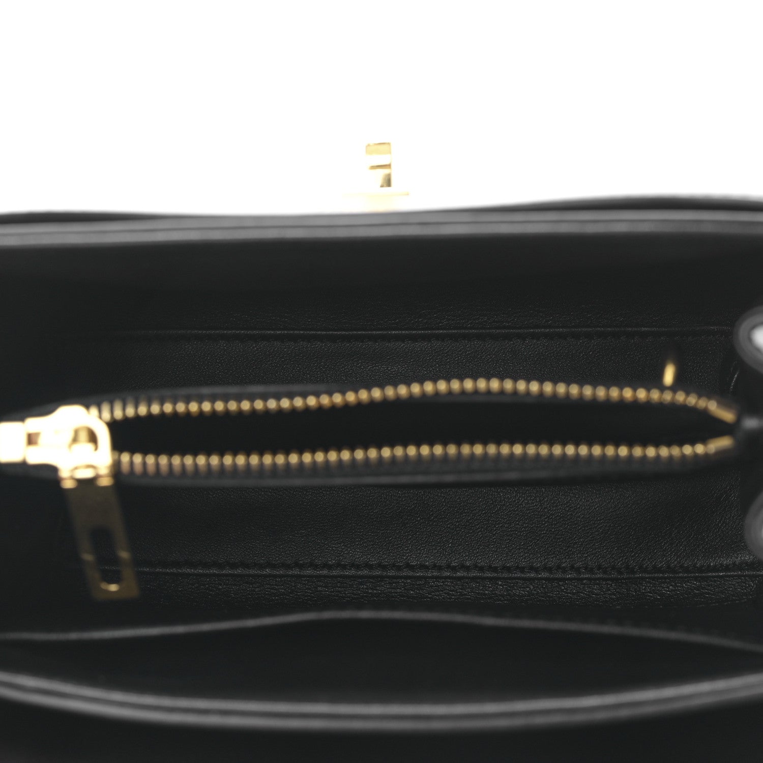 Celine Satinated Calfskin Mini 16 Top Handle Bag Black 5 of 9