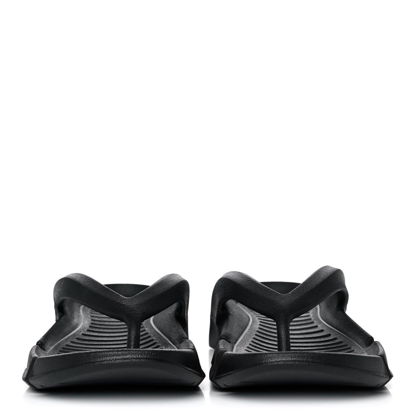 Rubber Womens Mold Thong Sandals 37 Black