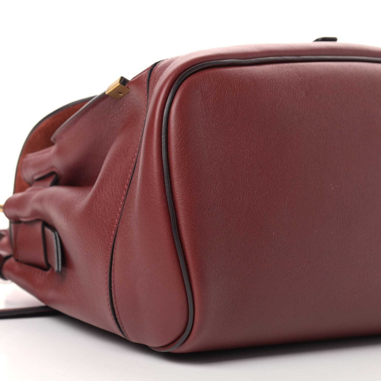 Chloe Calfskin Small Owen Flap Bag Sienna Red 8 of 9