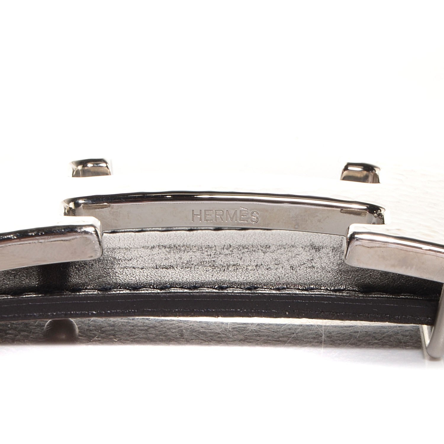 Hermes Box Togo 32mm H Belt 95 Etoupe Black 6 of 7