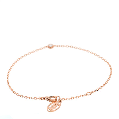 Cartier 18K Pink Gold Diamond SM D'Amour Bracelet 2 of 3