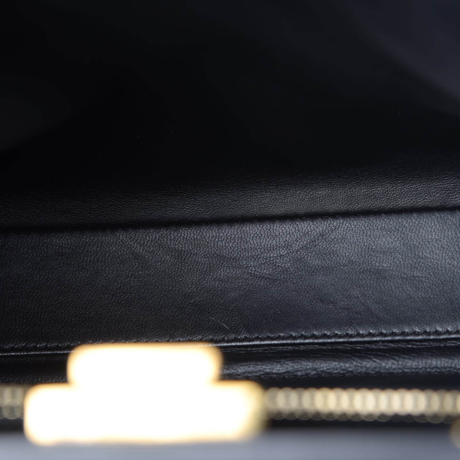 Fendi Vitello Morgan Shiny Nappa Medium Peekaboo Iconic Satchel Black 13 of 15