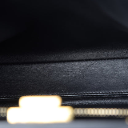 Fendi Vitello Morgan Shiny Nappa Medium Peekaboo Iconic Satchel Black 13 of 15