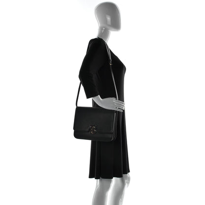 Burberry Grained Calfskin Medium TB Bag Black 2 of 9