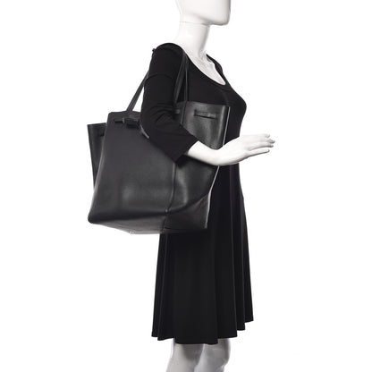 Celine Soft Grained Calfskin Medium Belt Cabas Phantom Black 2 of 10