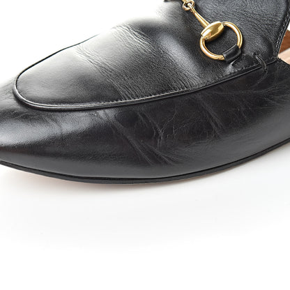 Gucci Calfskin Womens Princetown Slippers 37.5 Black 15 of 17