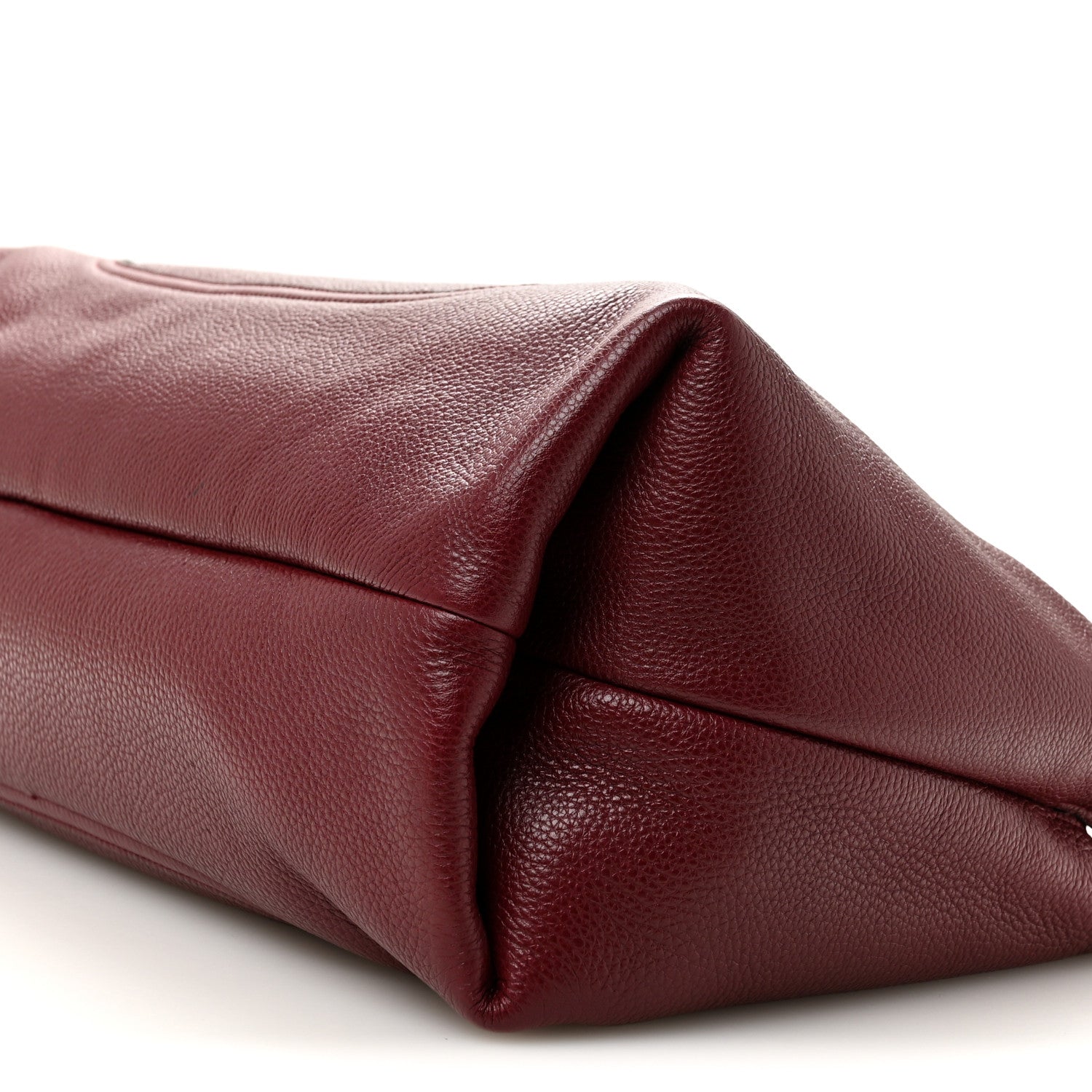 Gucci Grained Calfskin Softbit Maxi Shoulder Bag Rosso Ancora 10 of 10