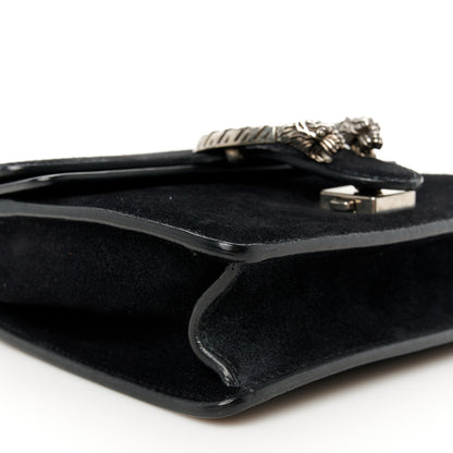 Gucci Suede Mini Dionysus Shoulder Bag Black 9 of 10