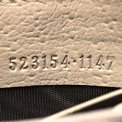 Gucci GG Supreme Monogram Textured Dollar Calfskin Web Ophidia Zip Around Wallet Beige Mystic White Oatmeal 7 of 10