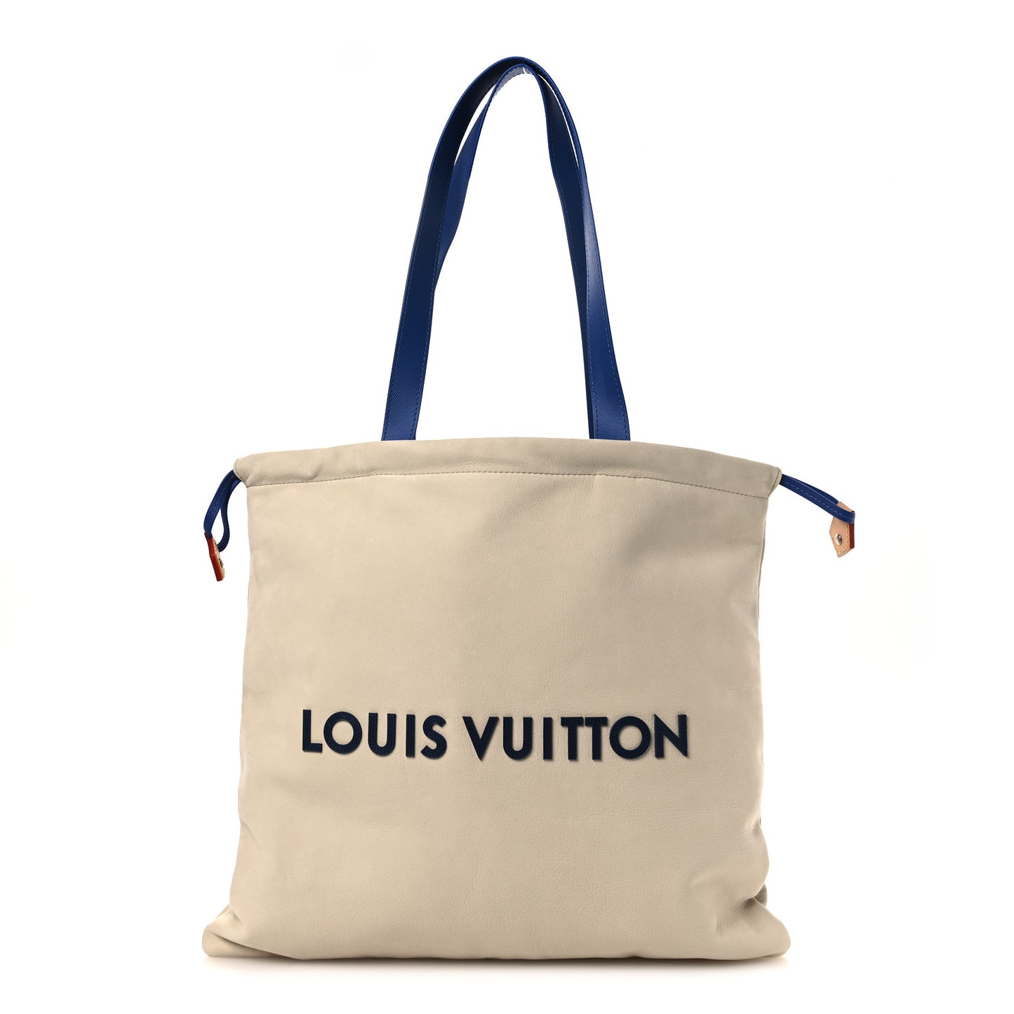 Nubuck Dust Bag Tote Ecru White