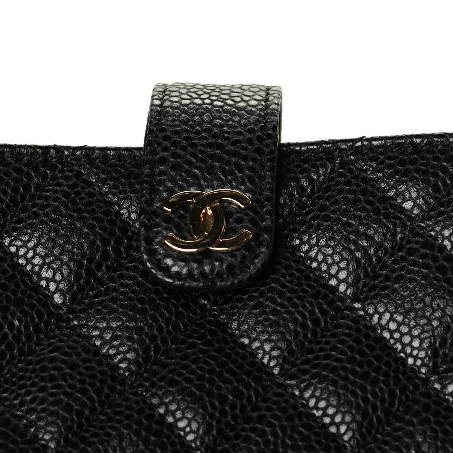 Chanel Caviar Quilted Mini Phone Holder Clutch Black 5 of 6
