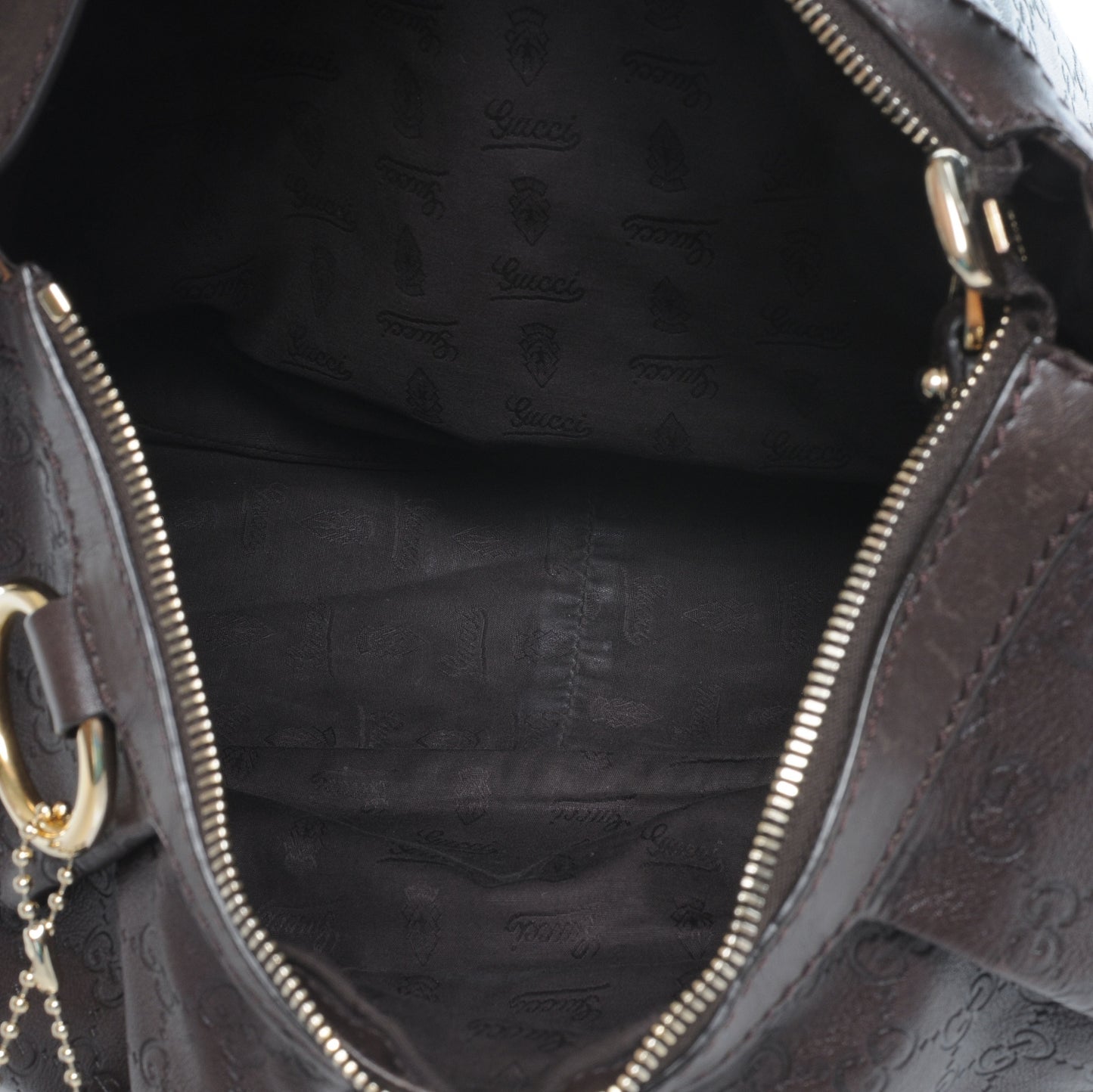 Guccissima Medium Sukey Hobo Dark Brown