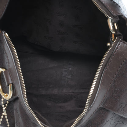 Gucci Guccissima Medium Sukey Hobo Dark Brown 5 of 7