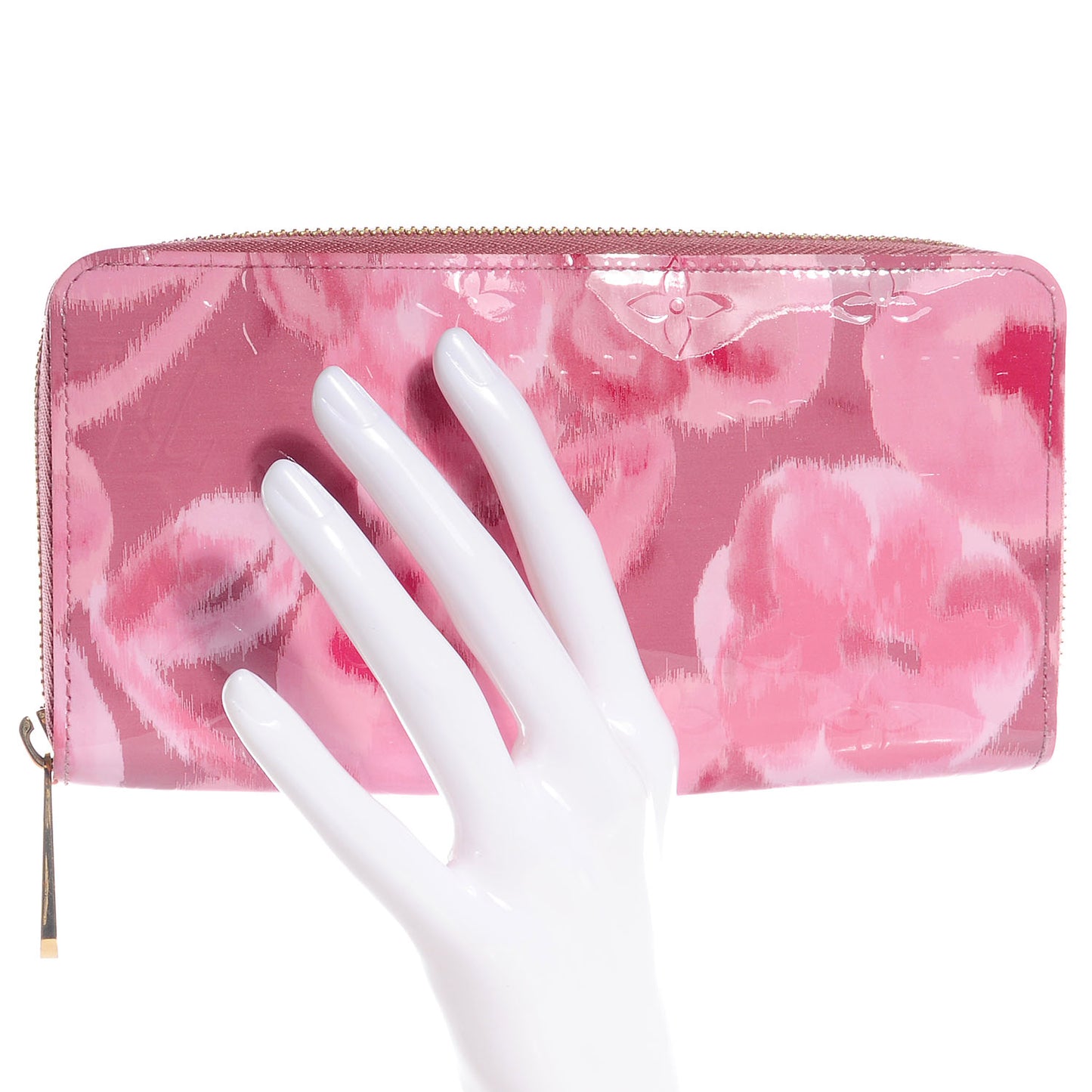 Vernis Ikat Zippy Wallet Rose Velours
