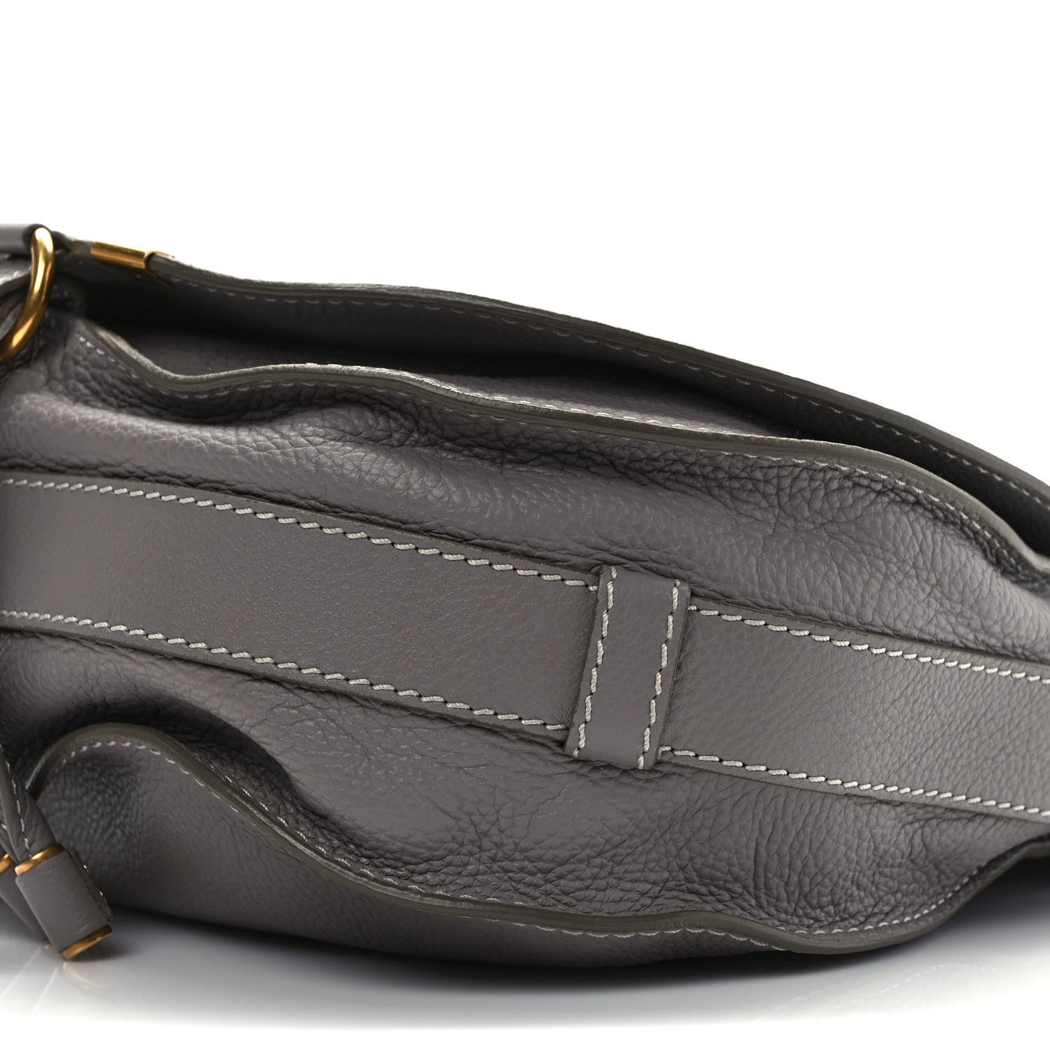 Chloe Calfskin Mini Marcie Round Crossbody Bag Cashmere Grey 9 of 9