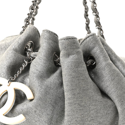 Chanel Jersey Melrose Cabas Grey 8 of 10