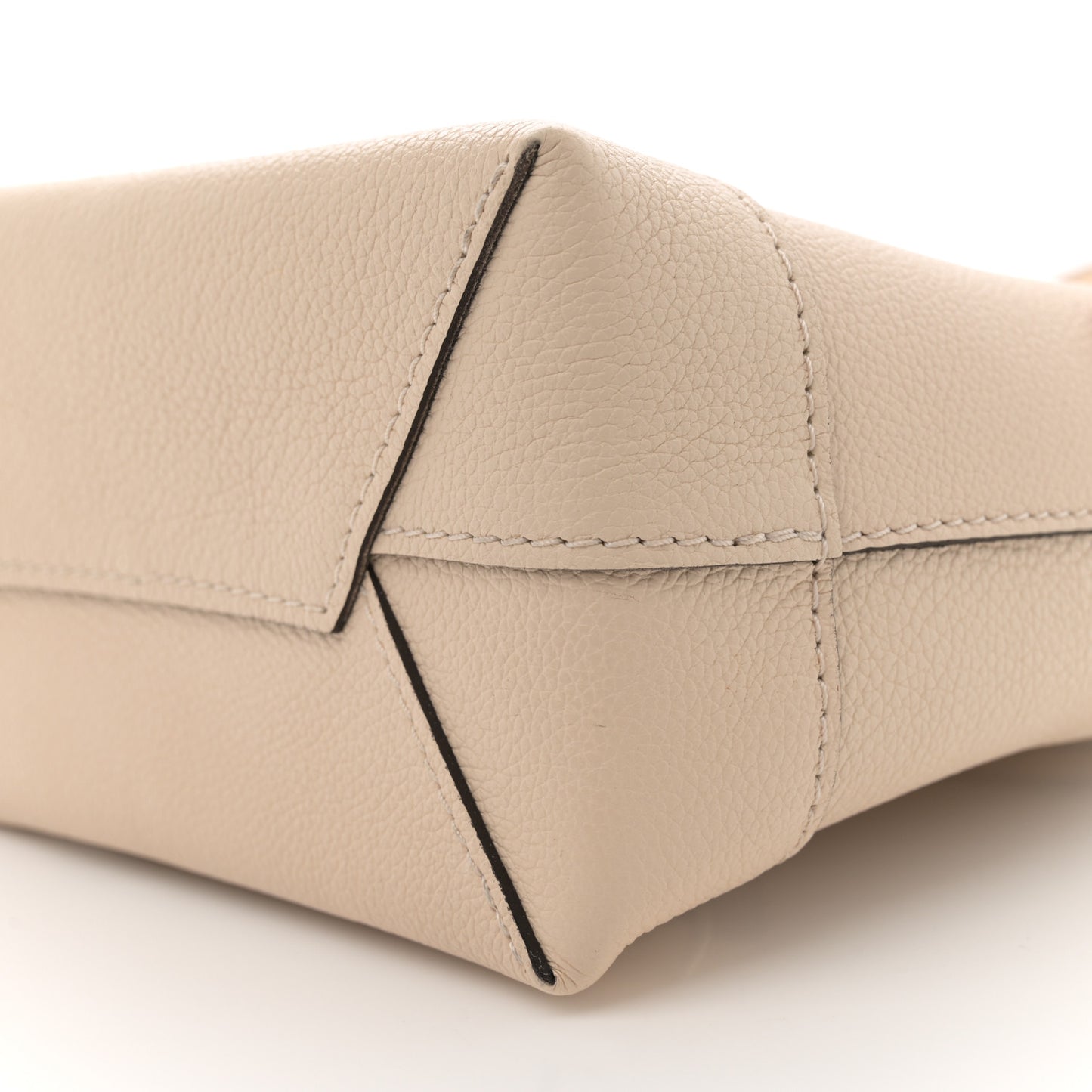 Calfskin Flowers Lockme Mini Backpack Creme