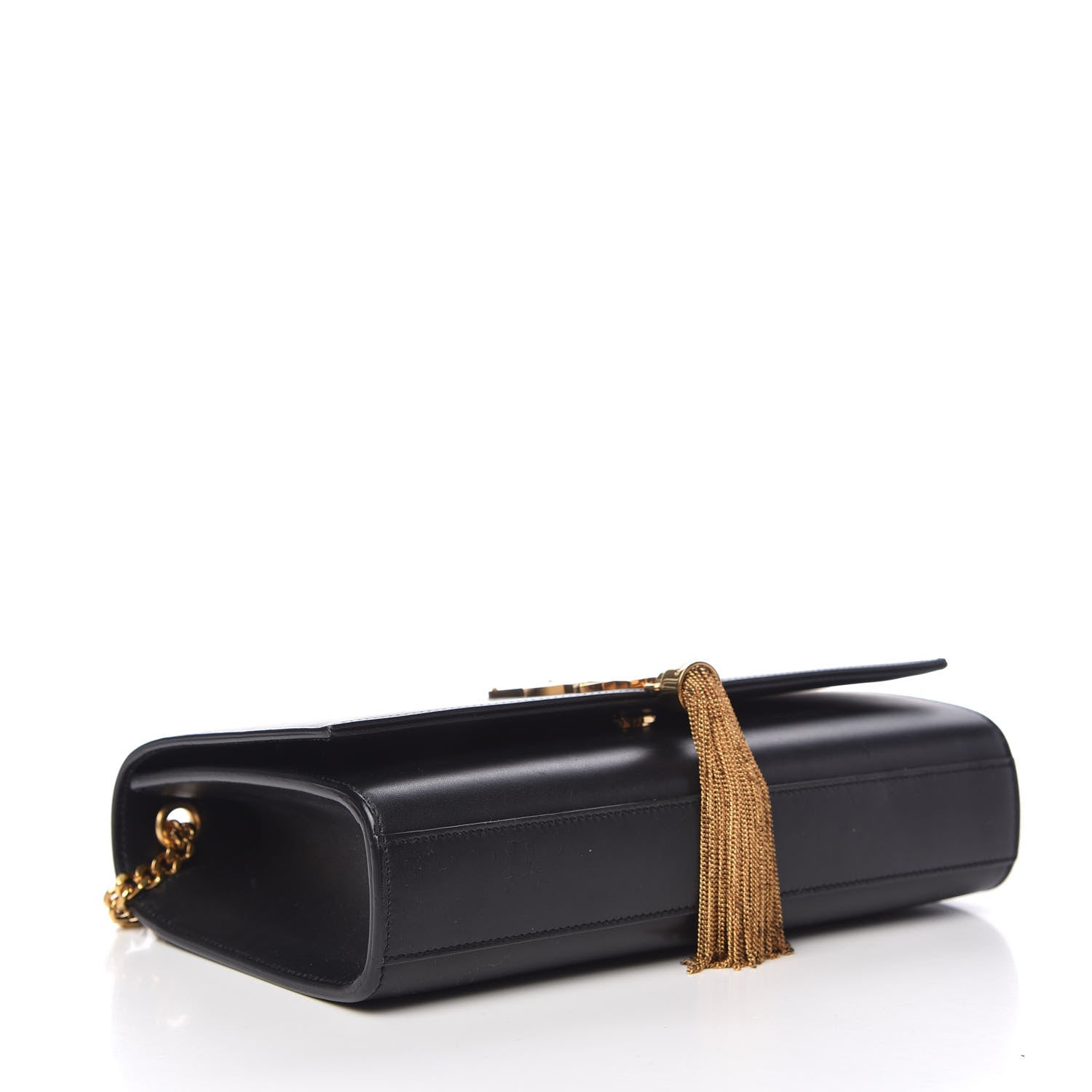 Saint Laurent Smooth Calfskin Medium Classic Monogram Kate Tassel Satchel Black 4 of 8