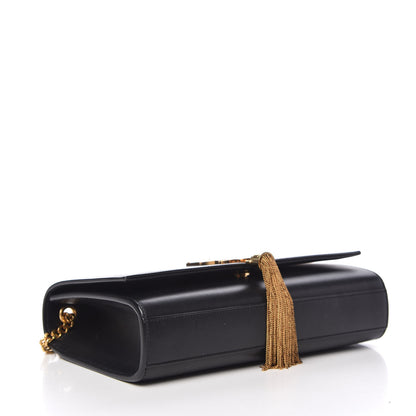 Saint Laurent Smooth Calfskin Medium Classic Monogram Kate Tassel Satchel Black 4 of 8