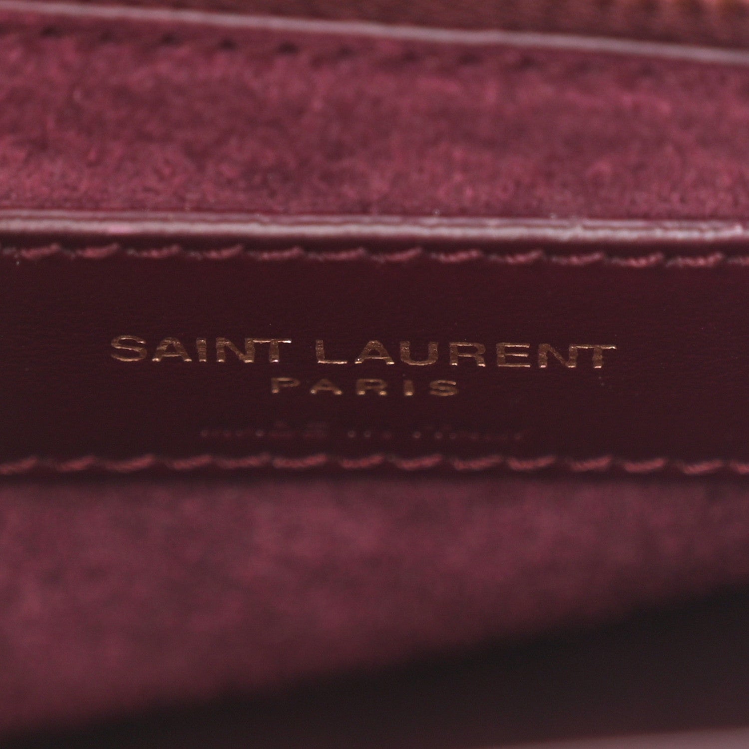 Saint Laurent Patent Le 5 A 7 Hobo Bordeaux 6 of 11