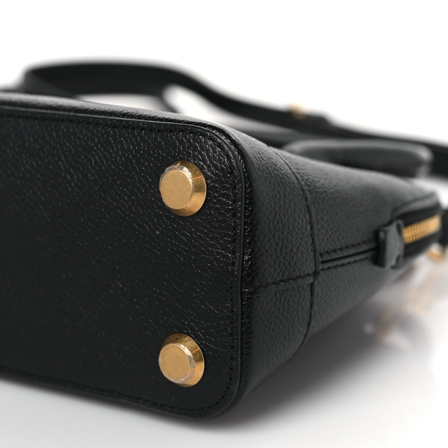Balenciaga Grained Calfskin XXS Ville Top Handle Bag Black 9 of 9