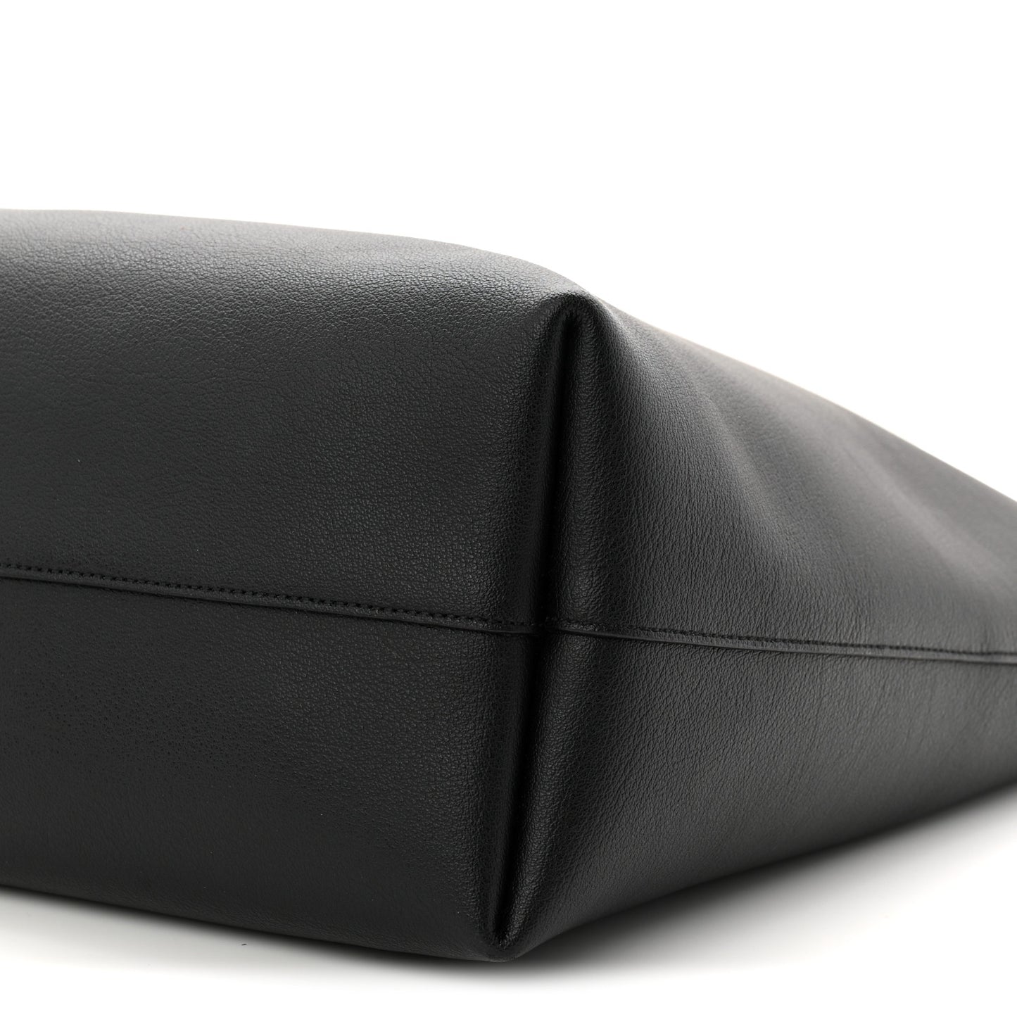 Calfskin Large Shopping Tote Black