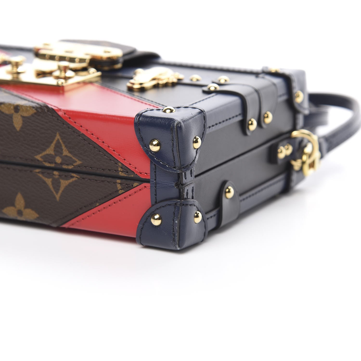 Louis Vuitton Monogram Malletage Print Petite Malle Marine Rouge 10 of 10