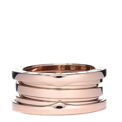 Bulgari 18K Rose Gold B.Zero1 Three-Band Ring 50 5.25 1 of 5