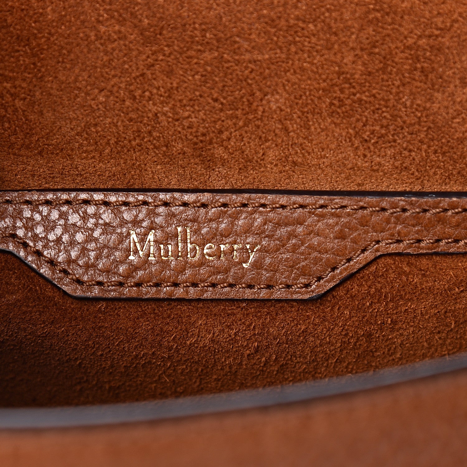 Mulberry Small Classic Grain Calfskin Amberley Satchel Oak 7 of 18