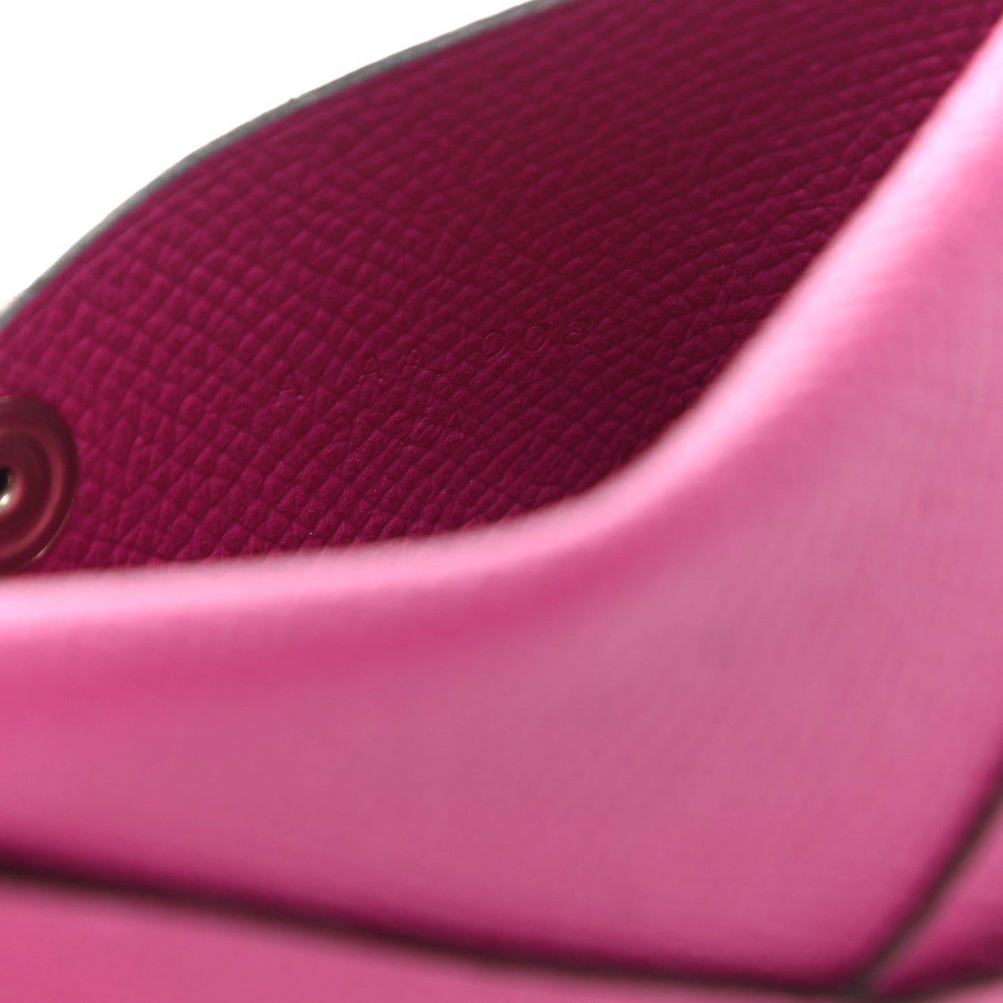 Epsom Calvi Card Case Rose Pourpre
