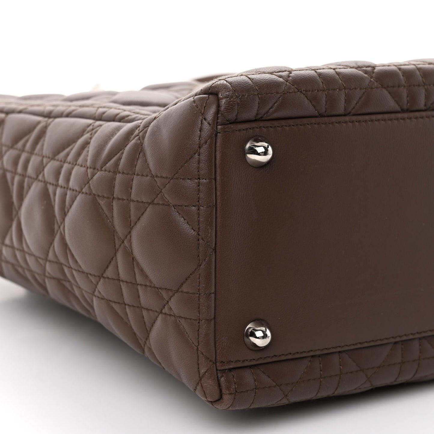 Lambskin Cannage Large Lady Dior Brown