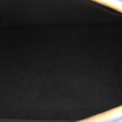 Louis Vuitton Denim Calfskin Reverse Monogram Malletage Alma BB Blue 5 of 11