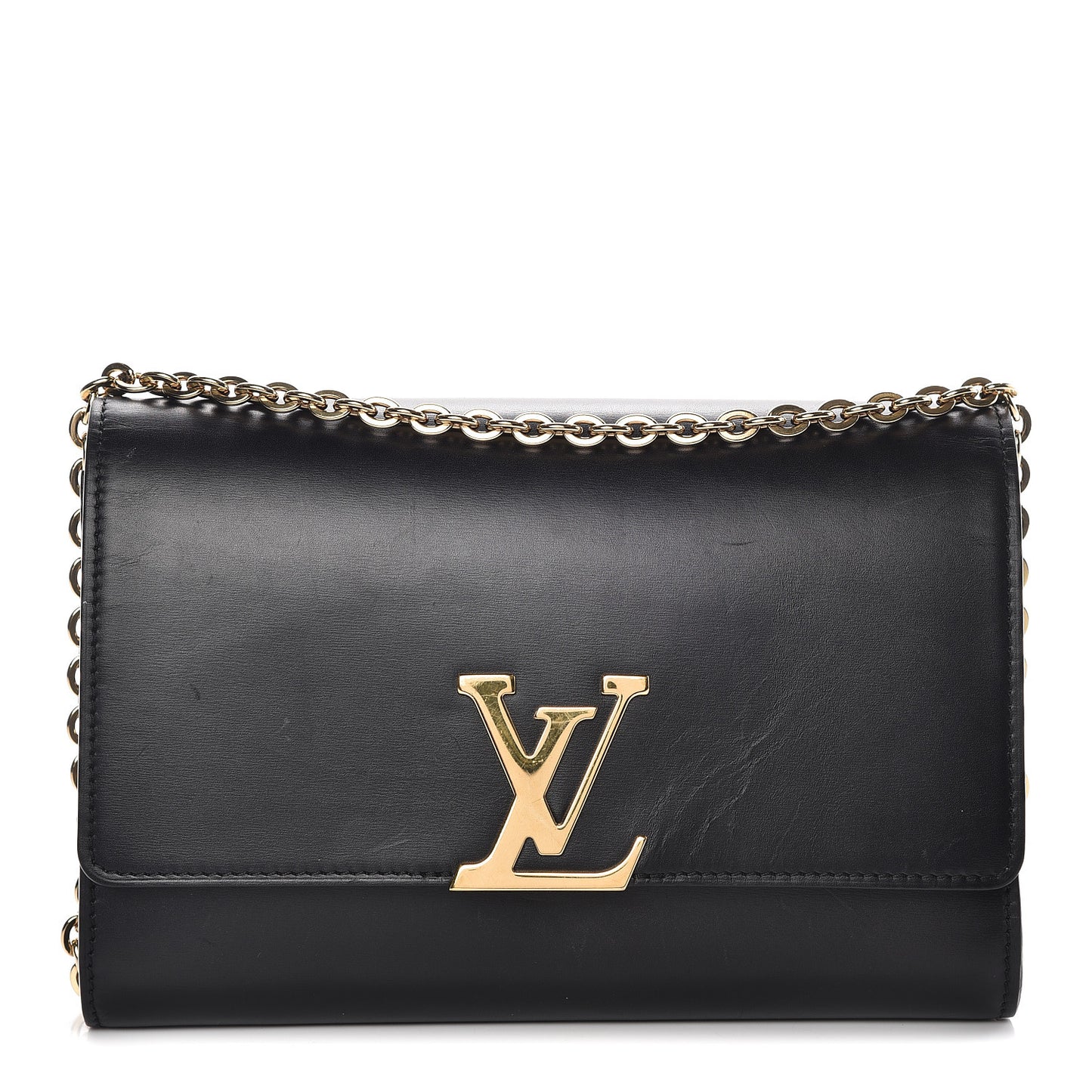 Calfskin Chain Louise GM Black