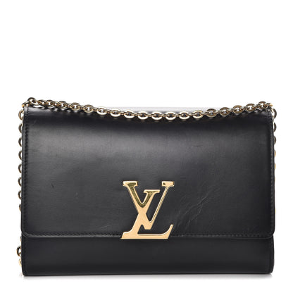 Louis Vuitton Calfskin Chain Louise GM Black 1 of 18