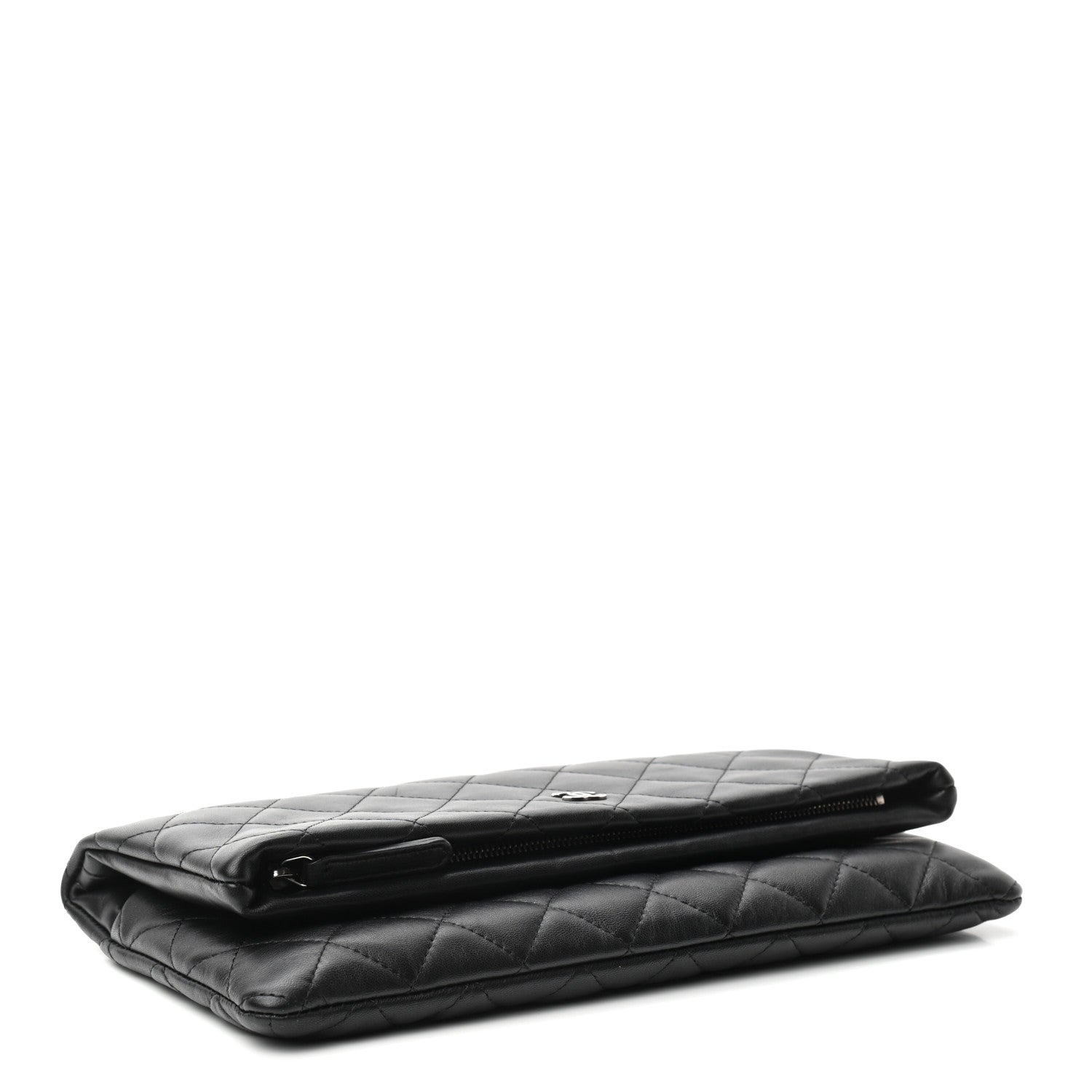 Chanel Lambskin Quilted CC Beauty Clutch Black 5 of 8