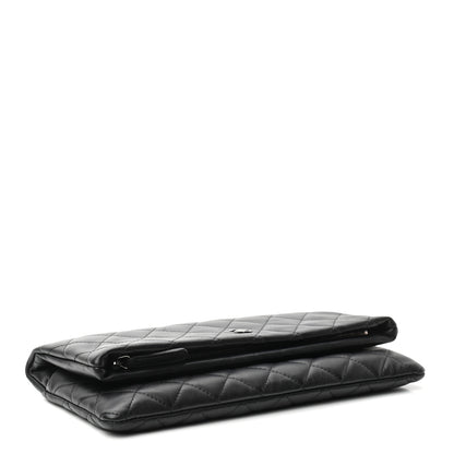 Chanel Lambskin Quilted CC Beauty Clutch Black 5 of 8