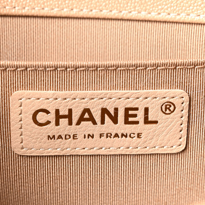 Chanel Caviar Quilted Medium Boy Flap Beige 6 of 11