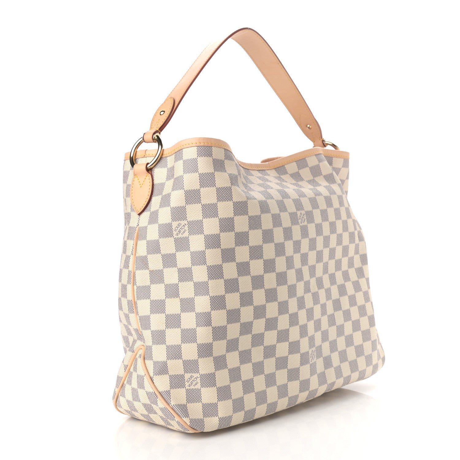 Louis Vuitton Damier Azur Delightful MM Rose Ballerine 3 of 12