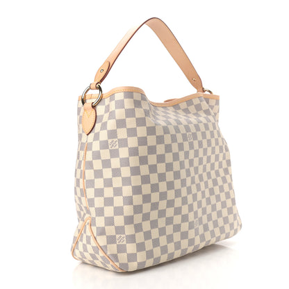 Louis Vuitton Damier Azur Delightful MM Rose Ballerine 3 of 12